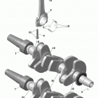 SKANDIC WT 900 ACE - North America 01- engine - crankshaft and pistons - 900 ace