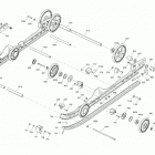 MXZ 600R E-TEC - XRS Iron Dog - North America 08- suspension, rear - lower section