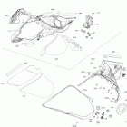 SUMMIT 850 E-TEC - EXPERT - North America 09- body - hood section - lateral panel - deep black - m...