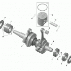 SUMMIT 850 E-TEC Turbo - Europe 01- engine - crankshaft and pistons - 849