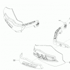 MXZ 600RS - North America 09- body - hood section - hand protector