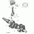 RENEGADE 900 ACE Turbo - X - North America 01- engine - crankshaft and pistons