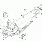 LYNX BLACK [S2020LXDFCUSB] Chassis, rear bumper, and snowflap assembly [102984]