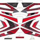 M 8000 HARDCORE ALPHA ONE 154 CHARCOAL/RED [S2020M8HHDUSY] Decals [108110]