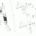 M 8000 MOUNTAIN CAT ALPHA ONE 165 SILVER [S2020M8HAAUSS] Front suspension shock absorber assembly [108137]