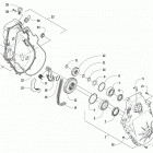 M 8000 MOUNTAIN CAT ALPHA ONE ES 165 SILVER INTERNATIONAL NE [S2020M8HA1NES] Chain case assembly [105363]