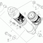 M 8000 MOUNTAIN CAT ALPHA ONE ES 165 SILVER INTERNATIONAL NE [S2020M8HA1NES] Rear suspension front arm shock absorber [107347]