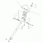 NORSEMAN 8000 X ES 153 RED INTERNATIONAL [S2020BCHLDOSR] Steering post assembly [107564]