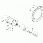 RIOT 6000 ES 146 CHARCOAL INTERNATIONAL NE [S2020RTDLXNEB] Starter motor assembly [107902]