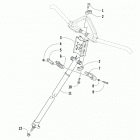 RIOT 6000 ES 146 CHARCOAL INTERNATIONAL NE [S2020RTDLXNEB] Steering post assembly [107666]