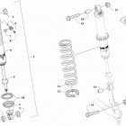 RIOT 8000 ES 146 (1.6) CHARCOAL [S2020RTHLEUSB] Front suspension shock absorber assembly [107891]