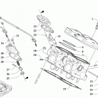 RIOT 8000 ES 146 GREEN EARLY BUILD [S2020RTHLEEBG] Cylinder and head assembly [106996]