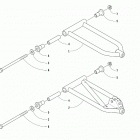 ZR 200 ES RED [S2020ZRAACUSR] A-arm assembly [105900]