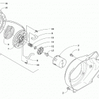 ZR 200 ES RED [S2020ZRAACUSR] Recoil starter and air shroud assembly [107332]