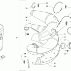 ZR 6000 SNO PRO ES 137 GREEN [S2020ZXDSPUSG] Exhaust assembly [107268]