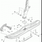 ZR 8000 ES 137 GREEN [S2020ZXHLEUSG] Ski and spindle assembly [107907]