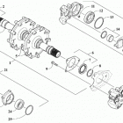 ZR 8000 RR ES 137 GREEN [S2020ZXHRRUSG] Drive train shafts and brake assemblies [108062]