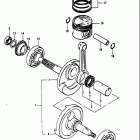 LT125 1983-1984 КОЛЕНЧАТЫЙ ВАЛ
