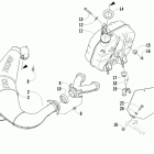 BEARCAT XT BLUE INTERNATIONAL [S2019BCDWTNAL] Exhaust assembly [94844]