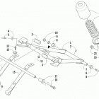 LYNX LT BLACK [S2019LXDLTUSB] Rear suspension front arm assembly [105581]