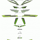M 8000 HARDCORE 153 GREEN INTERNATIONAL [S2019M8HE3OSG] Decals [107313]