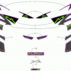 M 8000 MOUNTAIN CAT ALPHA ONE 154 BLACK [S2019M8HABUSB] Decals [107368]
