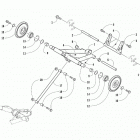 M 8000 MOUNTAIN CAT ES 153 BLACK [S2019M8HCMUSB] Rear suspension rear arm assembly [105239]