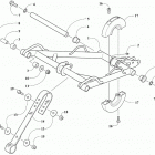 M 8000 MOUNTAIN CAT ES 162 PURPLE INTERNATIONAL [S2019M8HEDOSF] Rear suspension front arm assembly [106669]
