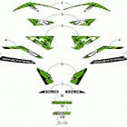 M 8000 SNO PRO ES 153 (2.6) GREEN [S2019M8HMPUSG] Decals [107068]