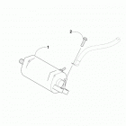 PANTERA 3000 146 BLACK [S2019PTTTOUSB] Starter motor assembly [102794]