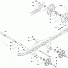 XF 6000 HIGH COUNTRY ES 141 ORANGE INTERNATIONAL [S2019X6DHIOSO] Idler wheel assembly [106768]