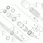 XF 6000 HIGH COUNTRY ES 141 ORANGE INTERNATIONAL [S2019X6DHIOSO] Rear suspension front arm shock absorber [107054]