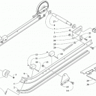 ZR 200 PURPLE INTERNATIONAL [S2019ZRAABOSF] Slide rail, idler wheels, and track assembly [107434]