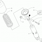 ZR 3000 129 GREEN [S2019ZRTLXUSG] Rear suspension front arm shock absorber assembly [10630...
