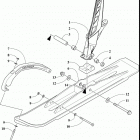 ZR 6000 R SX GREEN [S2019ACDPRUSG] Ski and spindle assembly [107467]