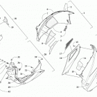 ZR 6000 R SX GREEN INTERNATIONAL [S2019ACDPROSG] Skid plate and side panel assembly [107484]