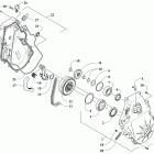 ZR 6000 R XC GREEN INTERNATIONAL [S2019ACDCCOSG] Chain case assembly [107450]