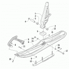 ZR 7000 LTD 137 iACT BLACK [S2019ZXUQSUSB] Ski and spindle assembly [106739]