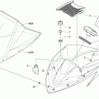 ZR 8000 ES 129 GREEN [S2019ZRHLXUSG] Windshield and instruments assemblies [107006]