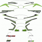 ZR 8000 ES 137 GREEN [S2019ZXHLXUSG] Decals [107044]