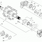 ZR 8000 LTD ES 137 iACT GREEN [S2019ZXHQSUSG] Drive train shafts and brake assemblies [106983]