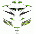 ZR 8000 RR ES 129 GREEN [S2019ZRHRRUSG] Decals [107030]