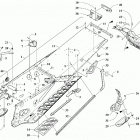 ZR 8000 RR ES 137 GREEN INTERNATIONAL [S2019ZXHRROSG] Tunnel and snowflap assembly [107124]