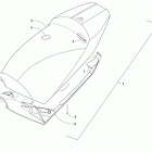 ZR 8000 SNO PRO ES 129 GREEN [S2019ZRHSPUSG] Seat assembly [106993]