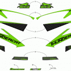 ZR 9000 THUNDERCAT 137 GREEN [S2019ZXXTCUSG] Decals [106954]