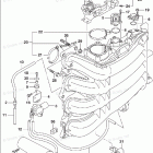 DF 175AZX INTAKE MANIFOLD / THROTTLE BODY