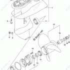 DF 9.9BEX2 Gear Case (3 Blade)