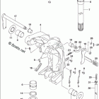 DF 115ASTX SWIVEL BRACKET (DF115AT)(DF115AZ)