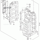DF 140AZL БЛОК ЦИЛИНДРОВ