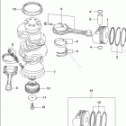 DF 225ZX Crankshaft (DF200T)(DF200Z)(DF225T)(DF225Z)(DF250T)(DF25...